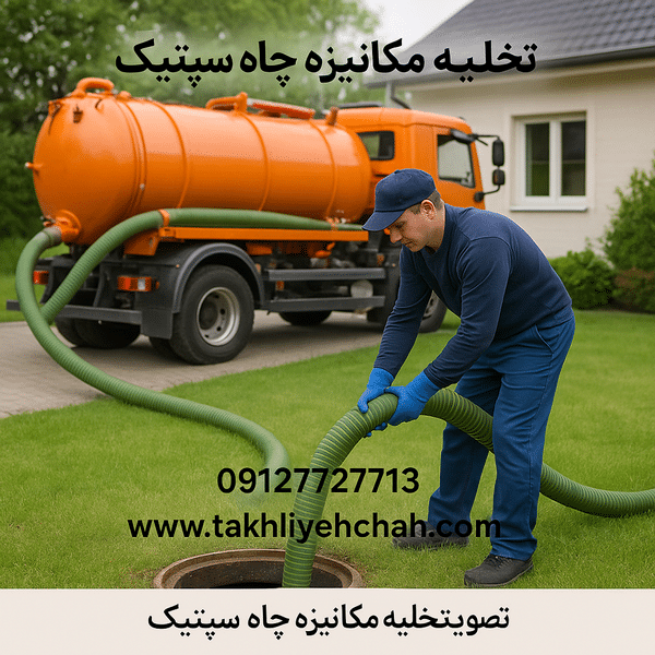 تخلیه مکانیزه چاه فاضلاب سپتیک