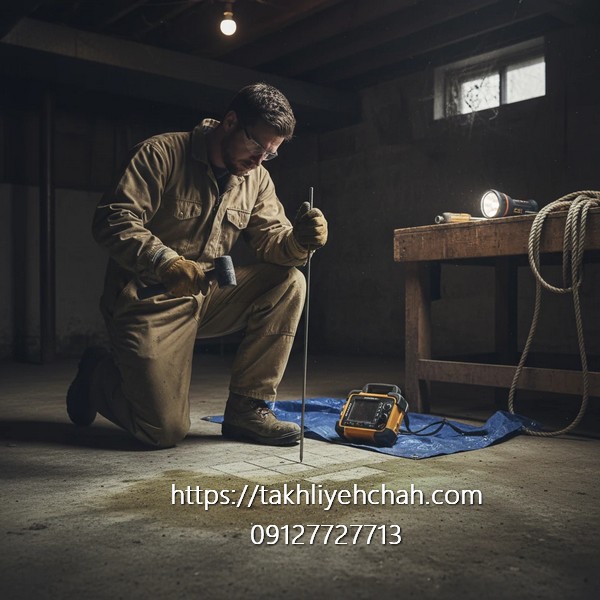 تشخیص موقعیت دهانه چاه فاضلاب زیرزمین