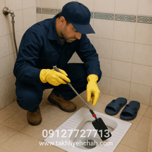 خارج کردن گوشی از چاه دستشویی
