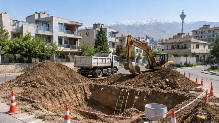 حفر چاه غرب تهران