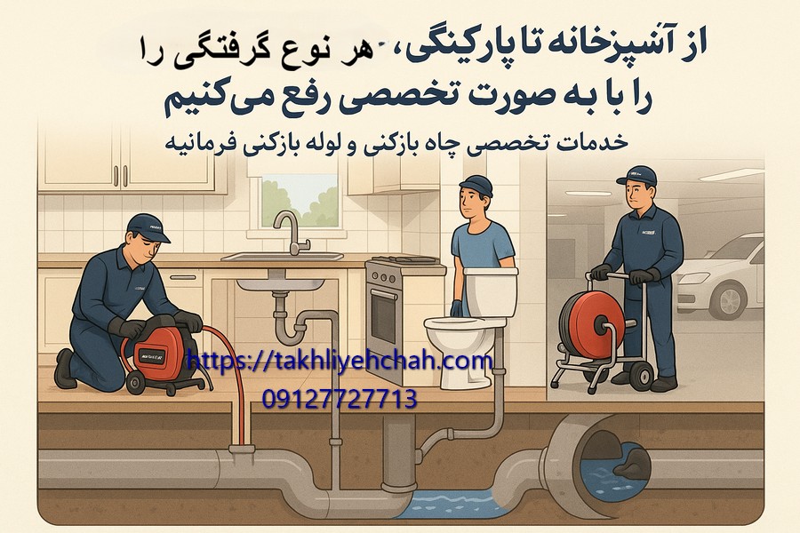 انواع خدمات تخصصی چاه بازکنی و لوله بازکنی در فرمانیه