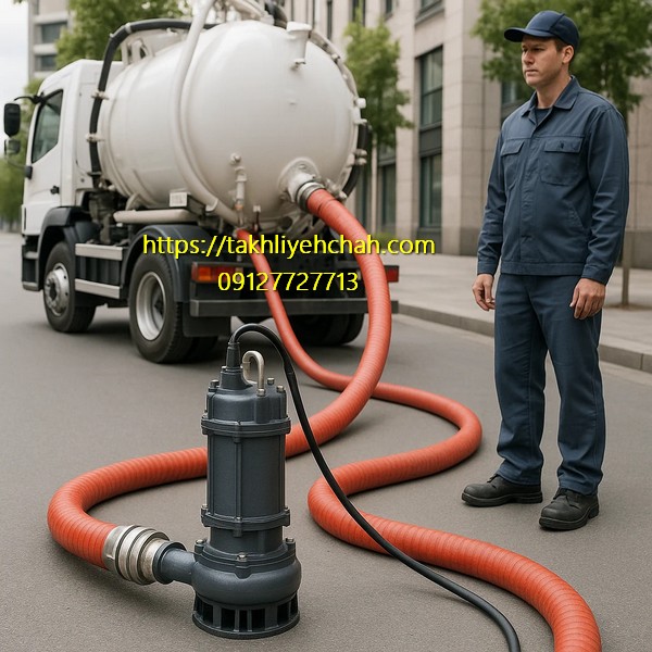 خدمات تخلیه چاه با پمپ لجن کش سه فاز