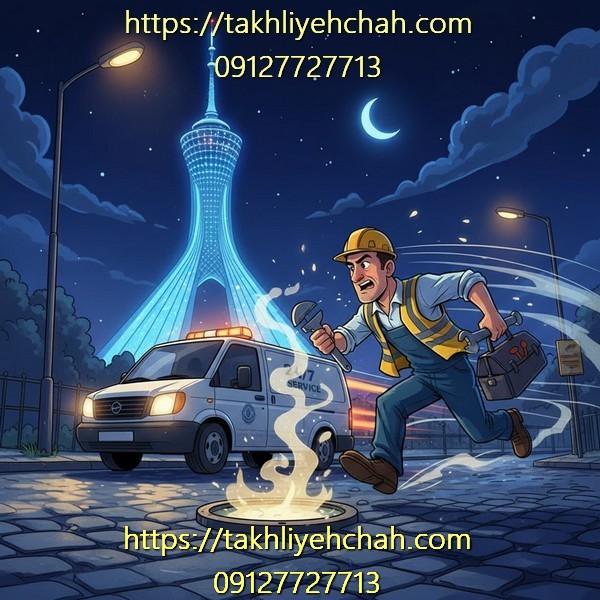 خدمات شبانه روزی و فوری تخلیه چاه