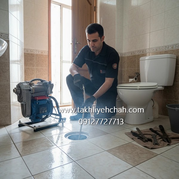 سرویس کار چاه بازکن با دستگاه لوله بازکن در شهرک غرب